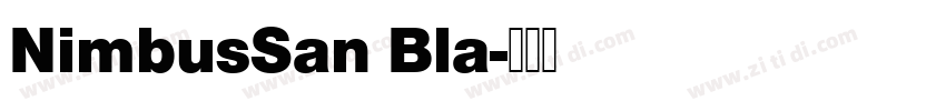 NimbusSan Bla字体转换